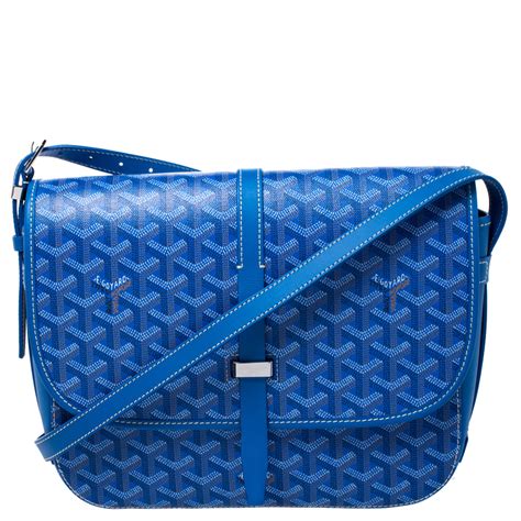 goyard blue multi chevron coated canvas belvedere mm messenger bag|Belvedere MM Bag .